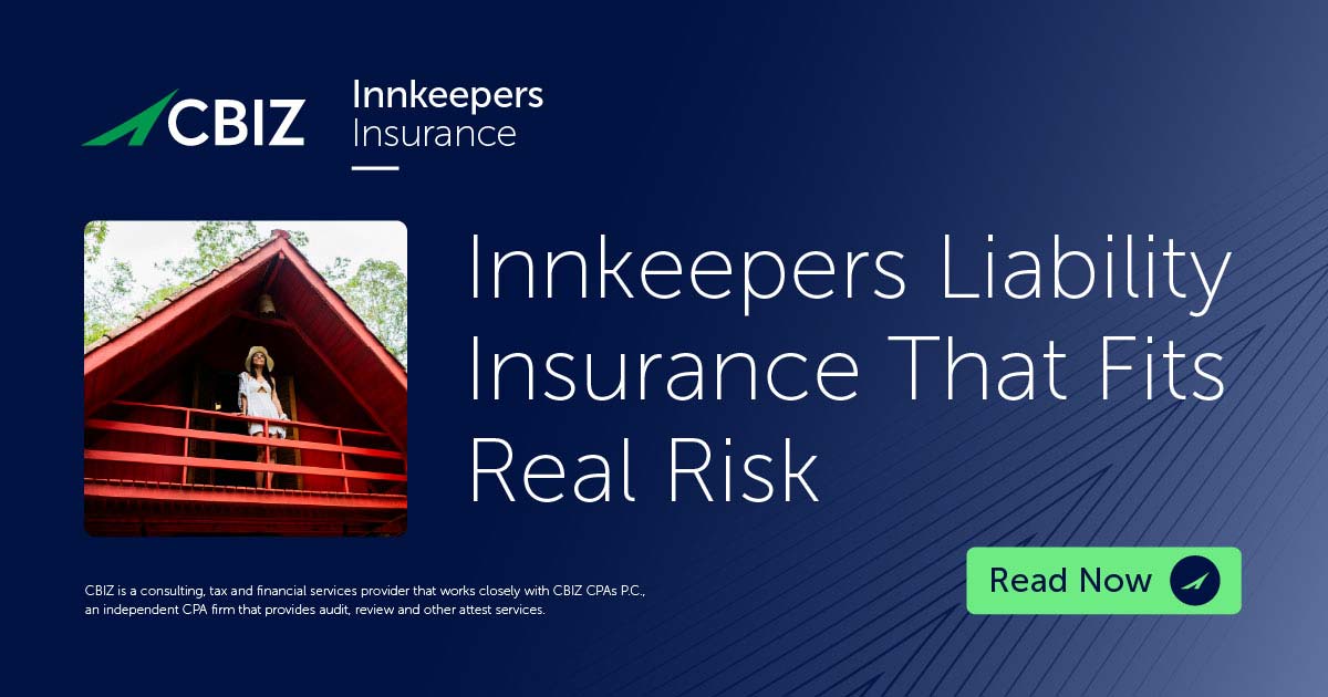 Botc Innkeeper Innkeepers Liability Insurance That Fits Real Risk | CBIZ InnKeepers ...